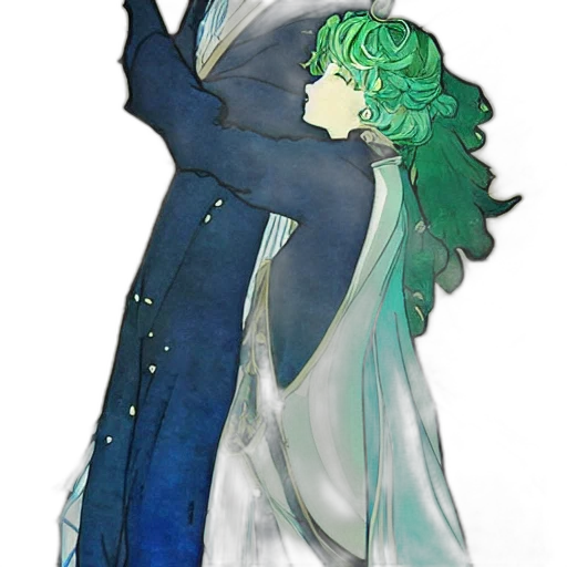 mask, dress, staff, watercolor transparent PNG cut-out