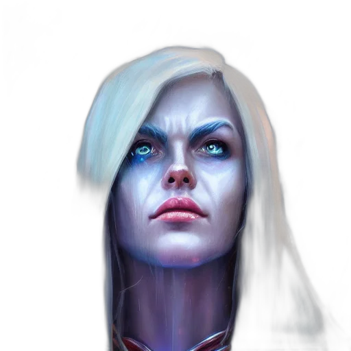face, robot, staff, fantasy art, concept art, cyberpunk, comic book art, blue transparent PNG cut-out