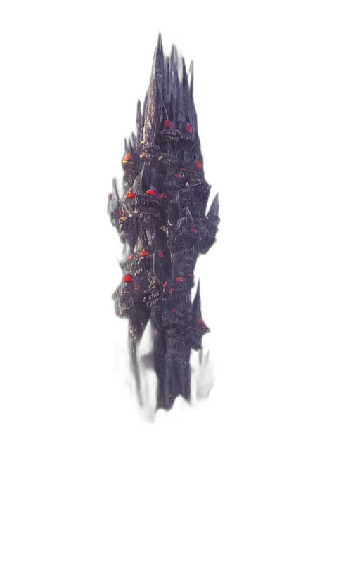 robot, weapon, crown, staff transparent PNG cut-out