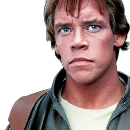 face, jacket, photorealistic, luke, skywalker, but, played, arnold transparent PNG cut-out
