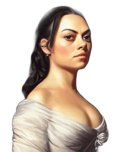 face, dress, staff, jewelry transparent PNG cut-out