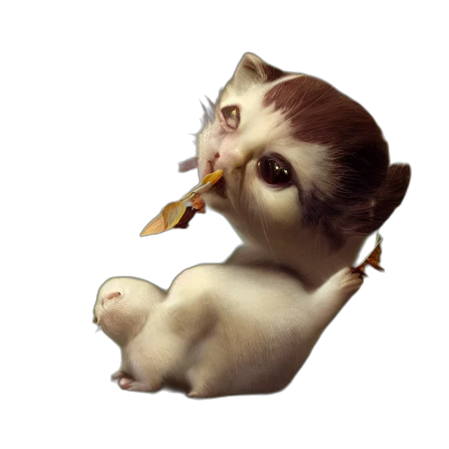 animal, creature, staff, food, 3d render, concept art, photorealistic, fantasy art transparent PNG cut-out