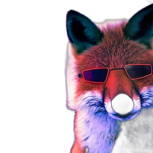 animal, mask, creature, face, vaporwave, 3d render, watercolor, concept art transparent PNG cut-out