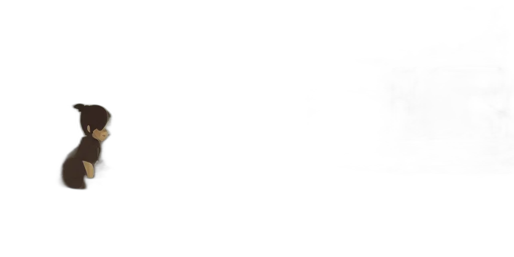 staff, monochrome, stylized, cinematic transparent PNG cut-out