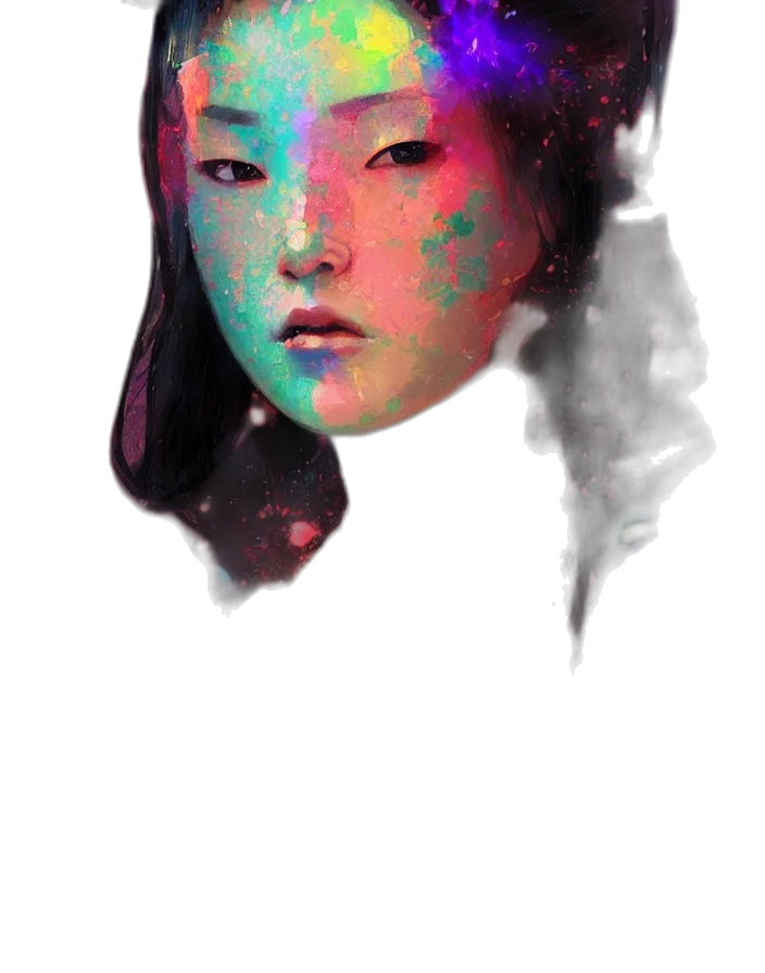 face, mask, robot, crown transparent PNG cut-out