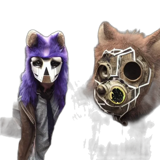 mask, creature, concept art, fantasy art transparent PNG cut-out