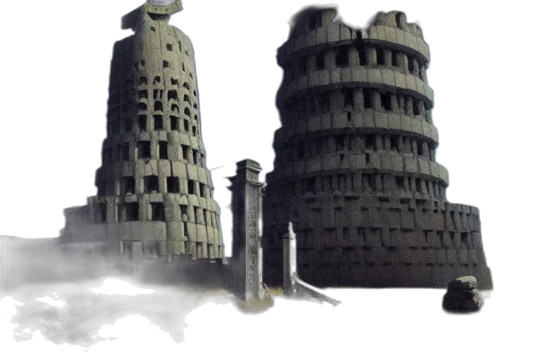 building, concept art, 3d render, fantasy art transparent PNG cut-out