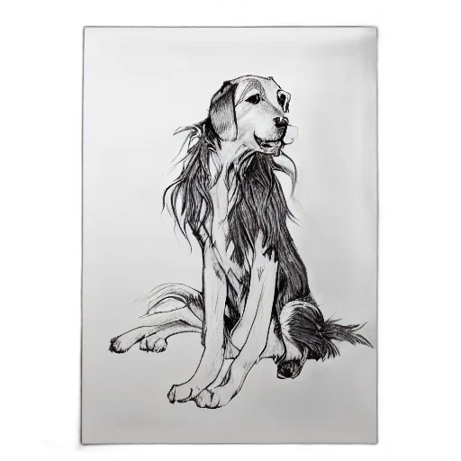 animal, creature, dress, pencil sketch transparent PNG cut-out