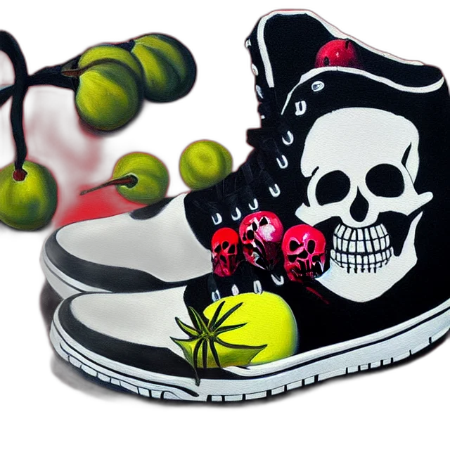 shoes, photorealistic, 3d render, concept art transparent PNG cut-out