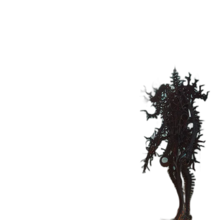 tree, crown, creature, hair transparent PNG cut-out