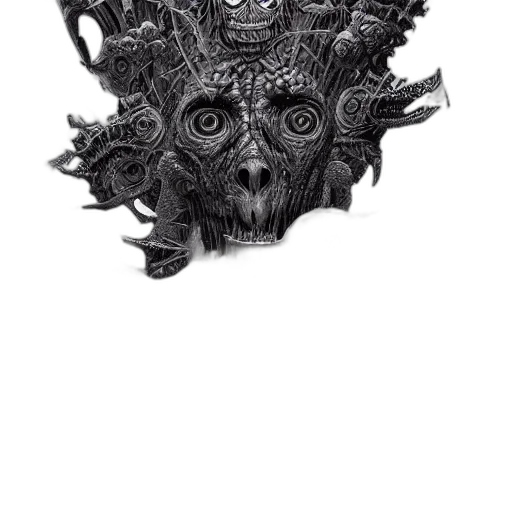 mask, crown, face, creature transparent PNG cut-out