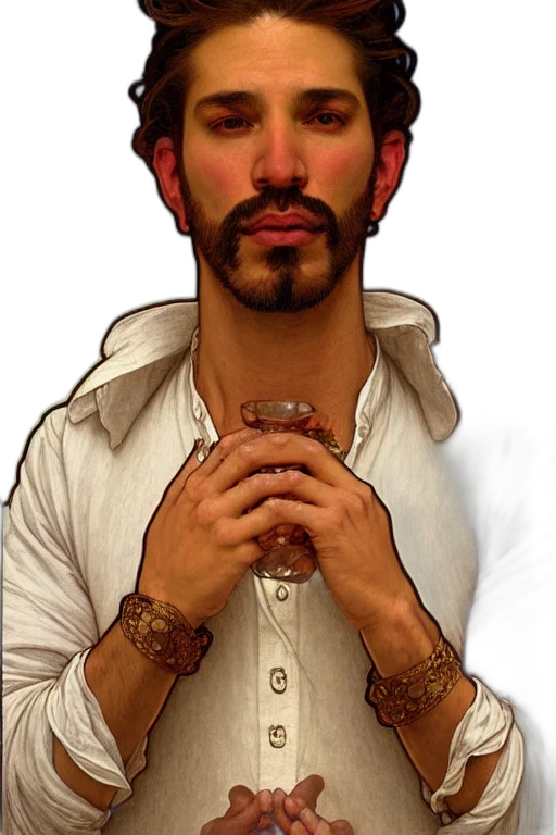 staff, face, jewelry, jacket transparent PNG cut-out