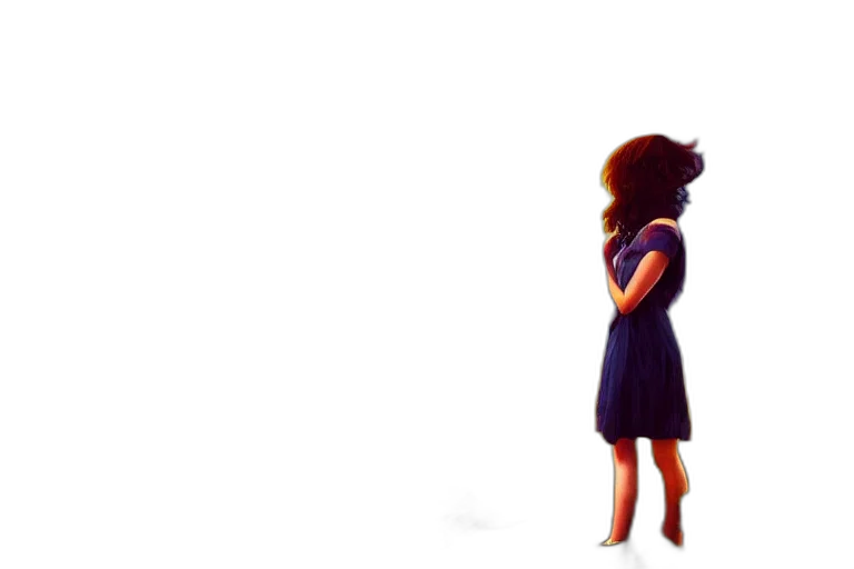 dress, hair, robot, staff, concept art, cartoon, pixel art, 3d render transparent PNG cut-out