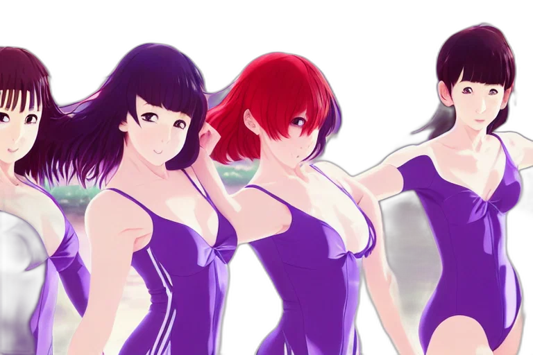 dress, anime, concept art, 3d render transparent PNG cut-out