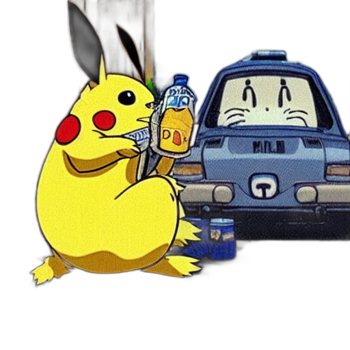 car, animal, bottle, concept art transparent PNG cut-out