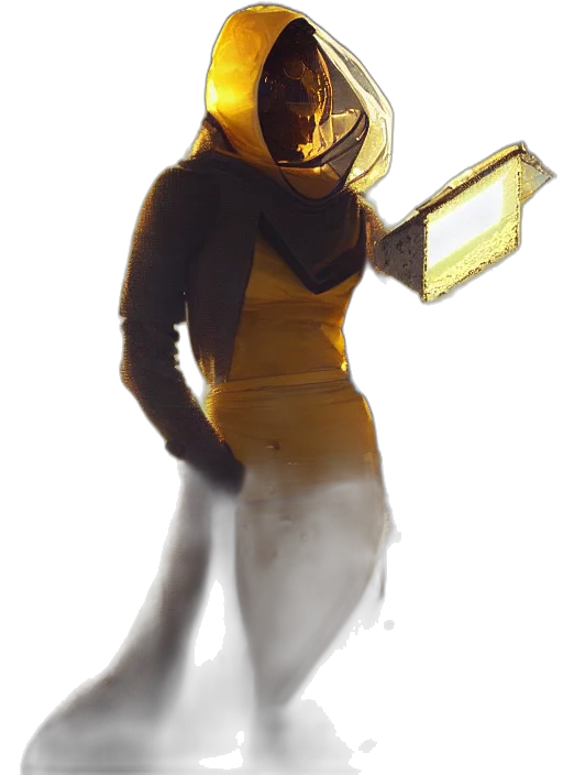 mask, robot, staff, creature transparent PNG cut-out
