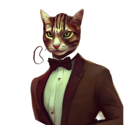 staff, animal, concept art, photorealistic transparent PNG cut-out