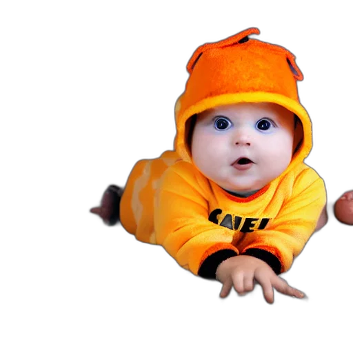 hat, creature, face, 3d render transparent PNG cut-out