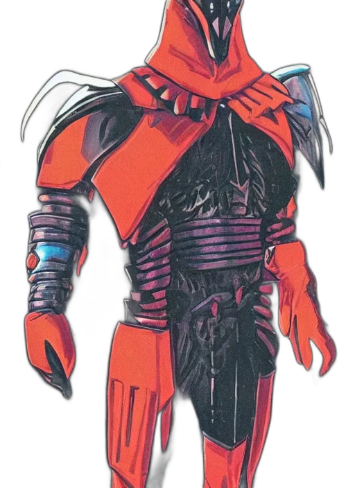 robot, mask, jacket, staff transparent PNG cut-out