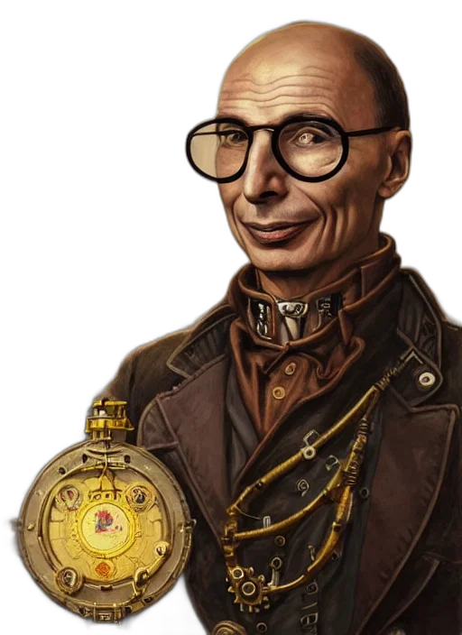 staff, jacket, face, jewelry transparent PNG cut-out