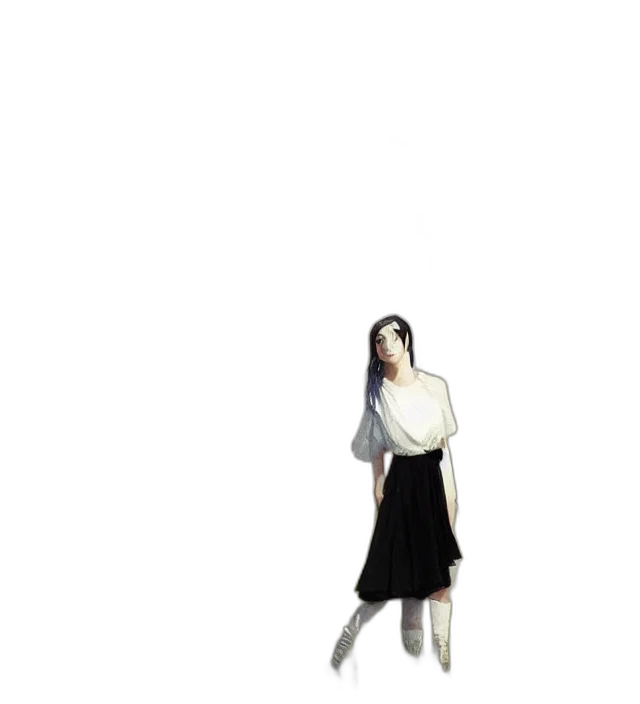 dress, staff, jacket, shoes transparent PNG cut-out