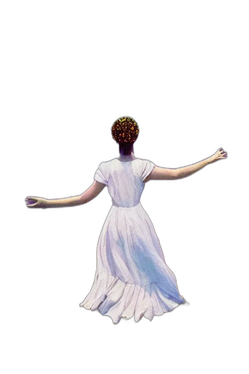 dress, crown, staff, concept art transparent PNG cut-out