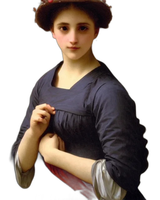 hat, dress, jewelry, face, photorealistic, oil painting, concept art, pixel art transparent PNG cut-out