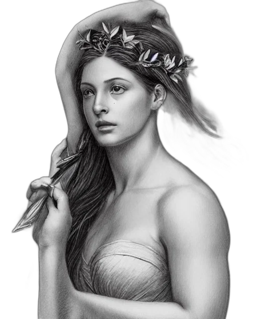crown, jewelry, hat, dress, photorealistic, pencil sketch, fantasy art, oil painting transparent PNG cut-out
