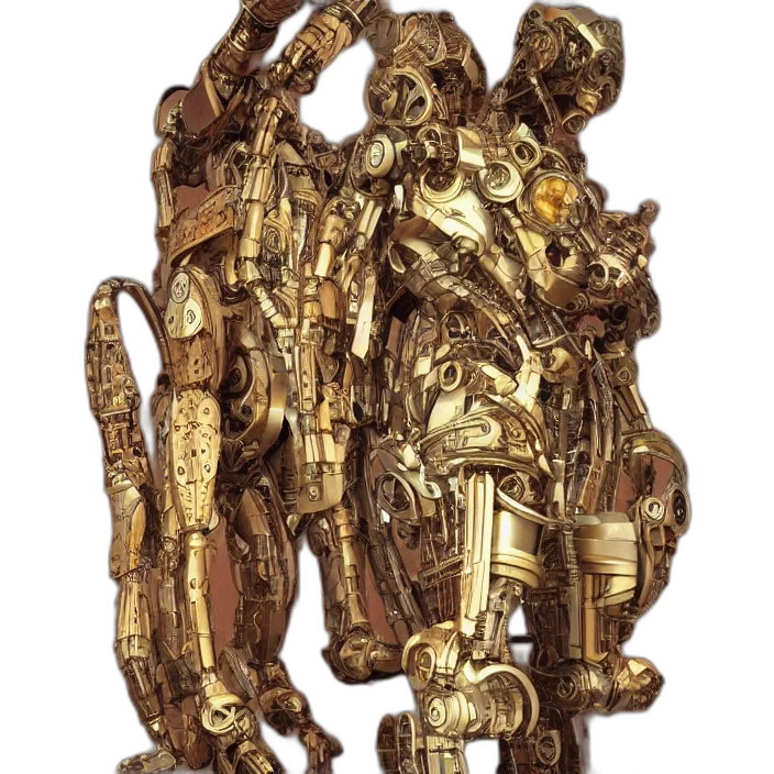 jewelry, robot, staff, jacket transparent PNG cut-out
