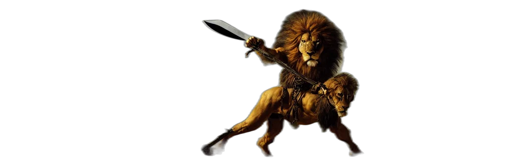 animal, sword, weapon, fantasy art transparent PNG cut-out