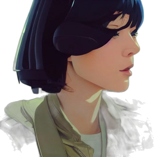 face, jacket, hat, robot transparent PNG cut-out