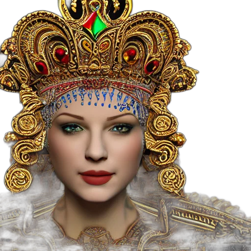 crown, jewelry, mask, photorealistic, 3d render, fantasy art, concept art, queen transparent PNG cut-out