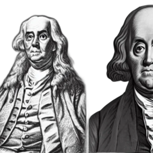perfect, hybrid, between, ben, franklin, robot transparent PNG cut-out