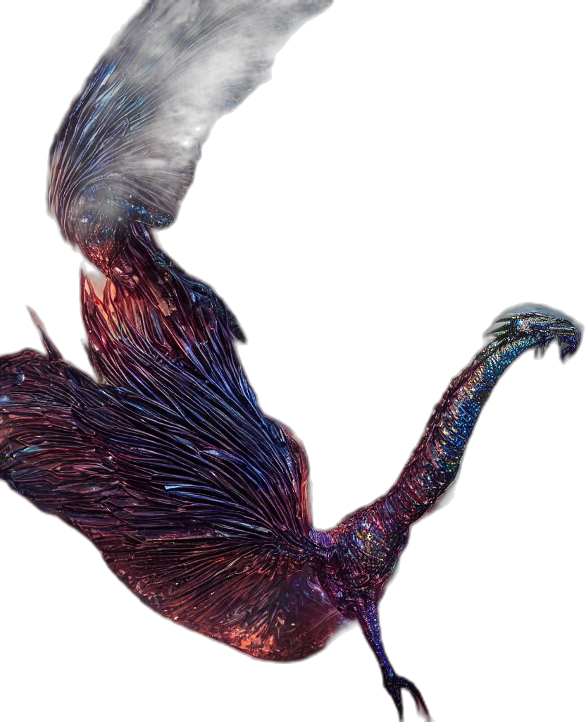 dragon, animal, creature, hair transparent PNG cut-out