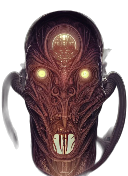 mask, creature, face, robot transparent PNG cut-out