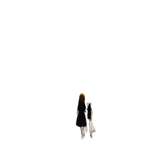 dress, umbrella, hair, robot, pixel art, concept art, 3d render, photorealistic transparent PNG cut-out