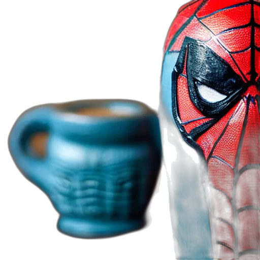 mask, 3d render, photorealistic, closeup, photograph, spider, man, style transparent PNG cut-out
