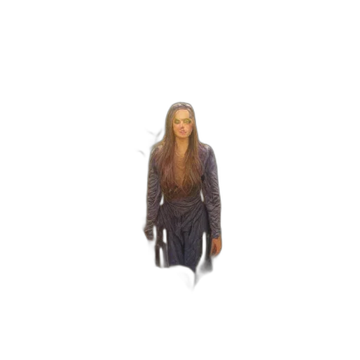jacket, dress, hair, creature transparent PNG cut-out