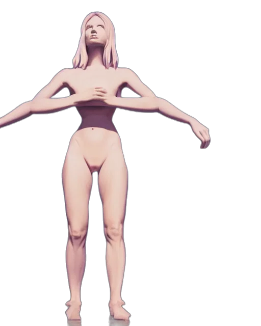 dress, creature, robot, hair transparent PNG cut-out