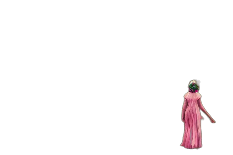 dress, crown, robot, staff, 3d render, concept art, pixel art, fantasy art transparent PNG cut-out