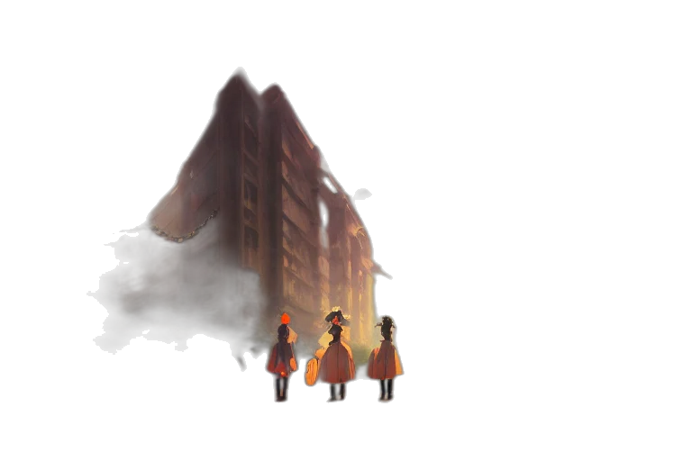 building, concept art, pixel art, 3d render transparent PNG cut-out
