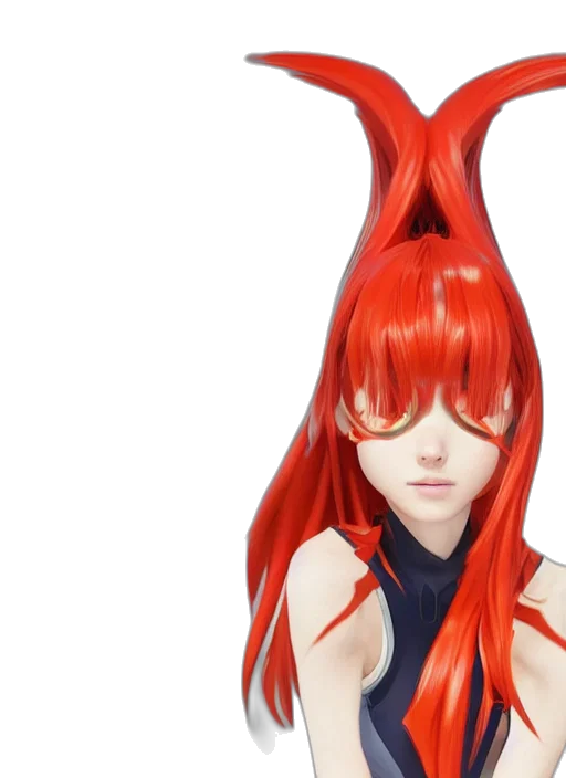hair, mask, crown, dress transparent PNG cut-out