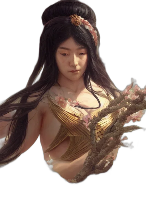 dress, dragon, jewelry, fantasy art, concept art, photorealistic, oil painting, underwater transparent PNG cut-out