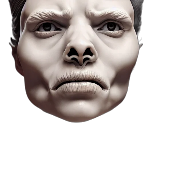 face, mask, creature, crown transparent PNG cut-out