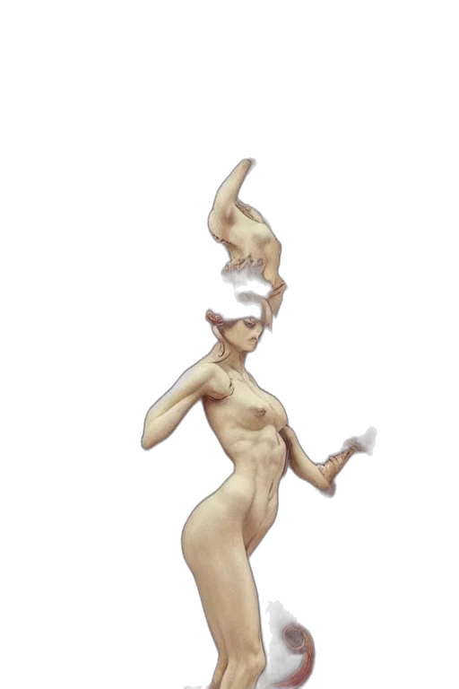 dress, creature, hair, hat, concept art, pixel art, fantasy art, 3d render transparent PNG cut-out