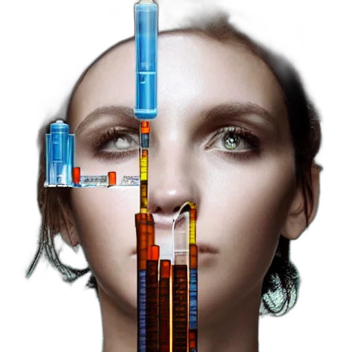 jewelry, robot, staff, cyberpunk transparent PNG cut-out