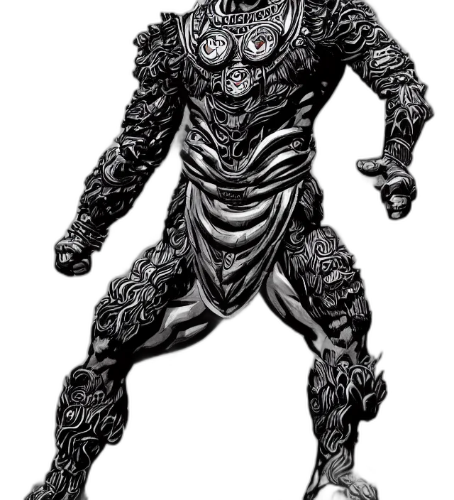 creature, robot, mask, animal, concept art, comic book art, fantasy art, 3d render transparent PNG cut-out