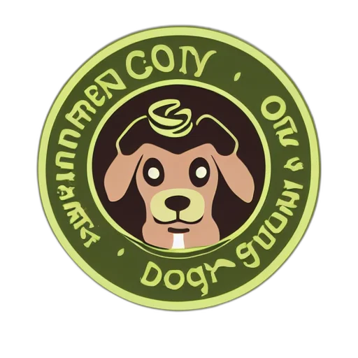 green, circular, coffee, shop, logo, depicting, ugly, dirty transparent PNG cut-out