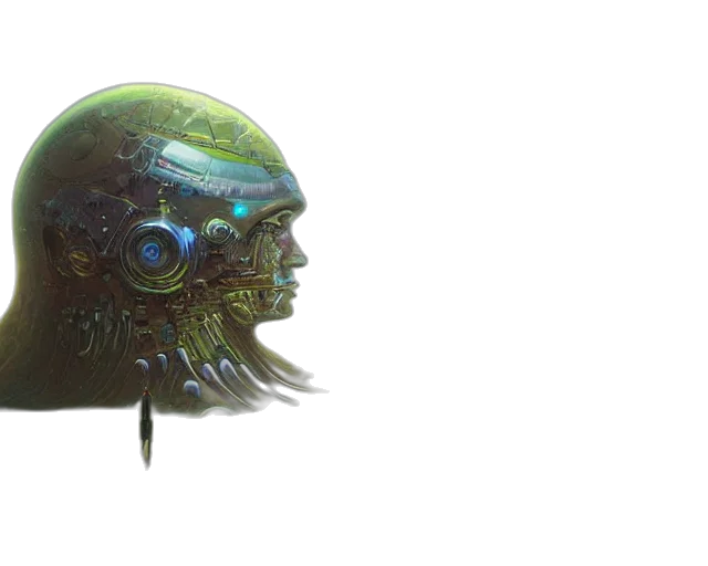 creature, robot, mask, face transparent PNG cut-out