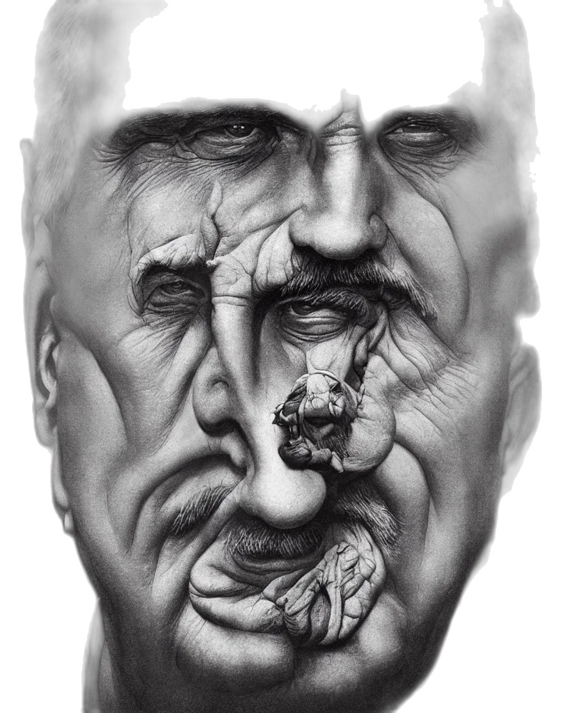 face, mask, creature, photorealistic, pencil sketch, concept art, comic book art, close transparent PNG cut-out